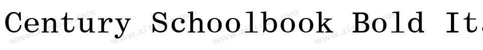 Century Schoolbook Bold Italic BT字体转换